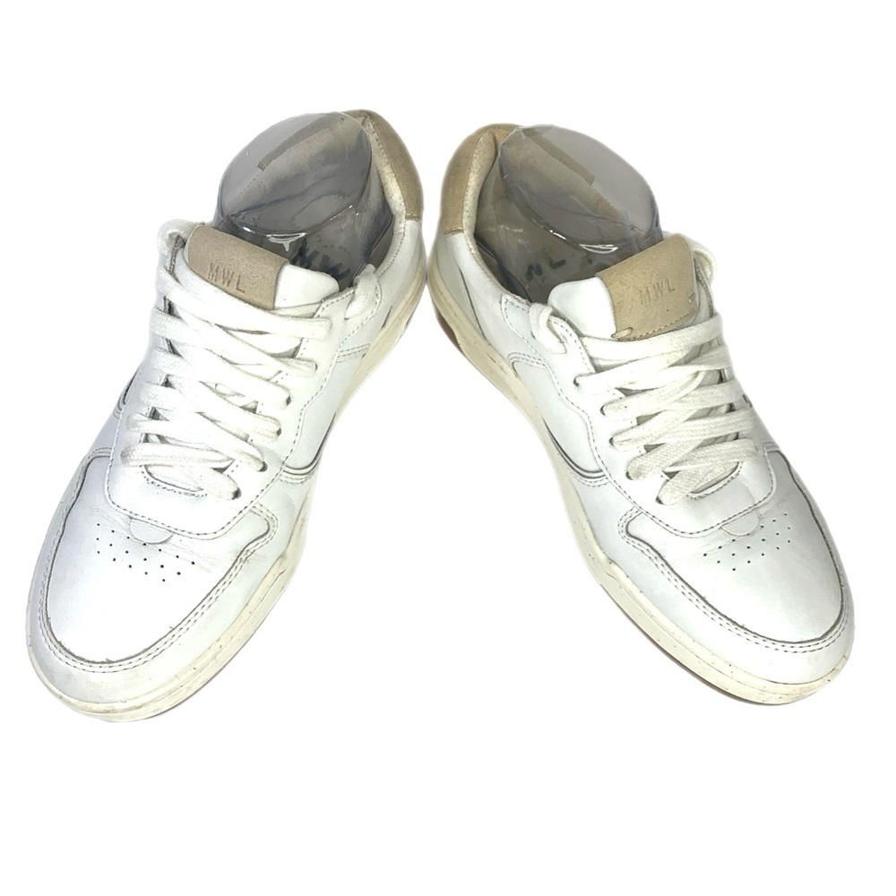 Madewell White Leather Court Sneakers Size 8 Casual Minimalist